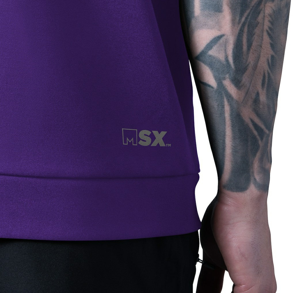 MSX by Michael Strahan Tri-Blend Rebound Sleeveless Hoodie - Minnesota Vikings