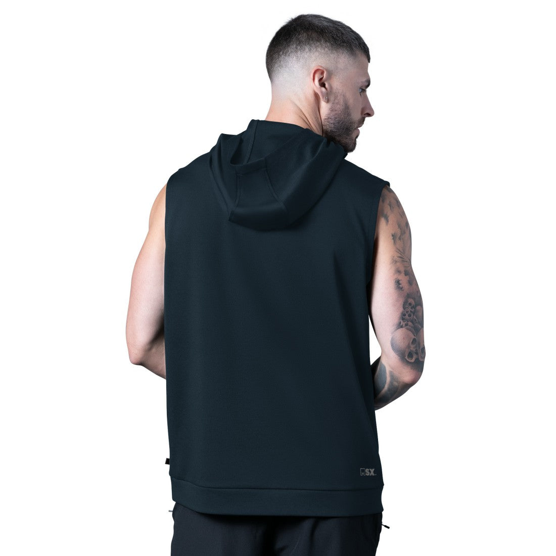 MSX by Michael Strahan Tri-Blend Rebound Sleeveless Hoodie - Houston Texans