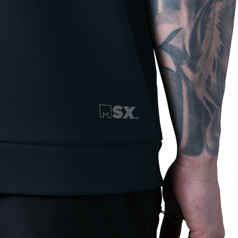 MSX by Michael Strahan Tri-Blend Rebound Sleeveless Hoodie - Houston Texans