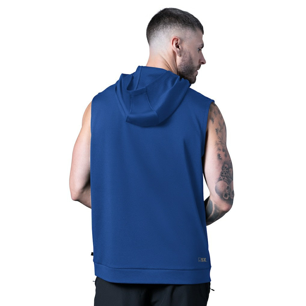 MSX by Michael Strahan Tri-Blend Rebound Sleeveless Hoodie - New York Giants