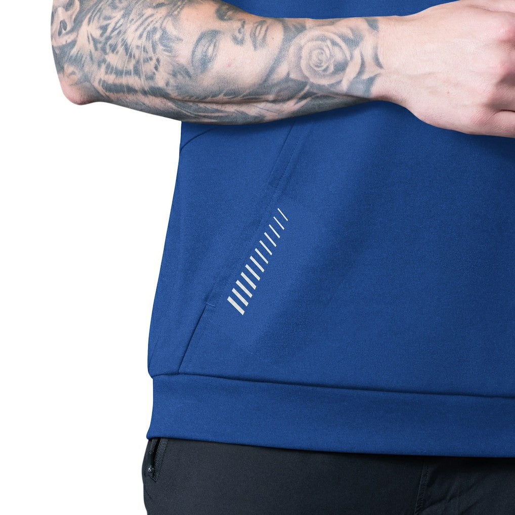 MSX by Michael Strahan Tri-Blend Rebound Sleeveless Hoodie - New York Giants