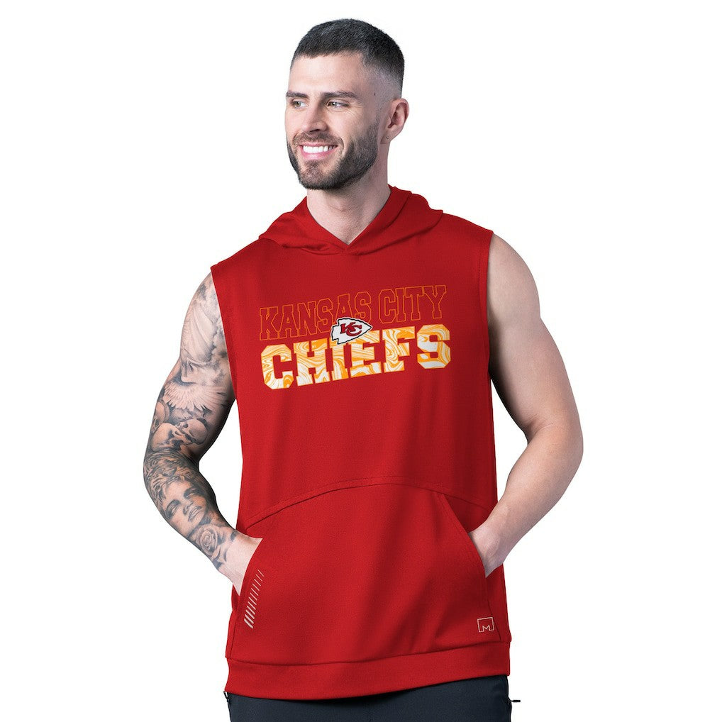 MSX by Michael Strahan Tri-Blend Rebound Sleeveless Hoodie - Kansas City Chiefs
