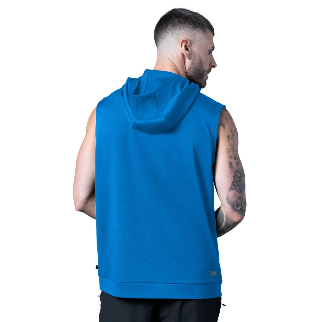 MSX by Michael Strahan Tri-Blend Rebound Sleeveless Hoodie - Detroit Lions