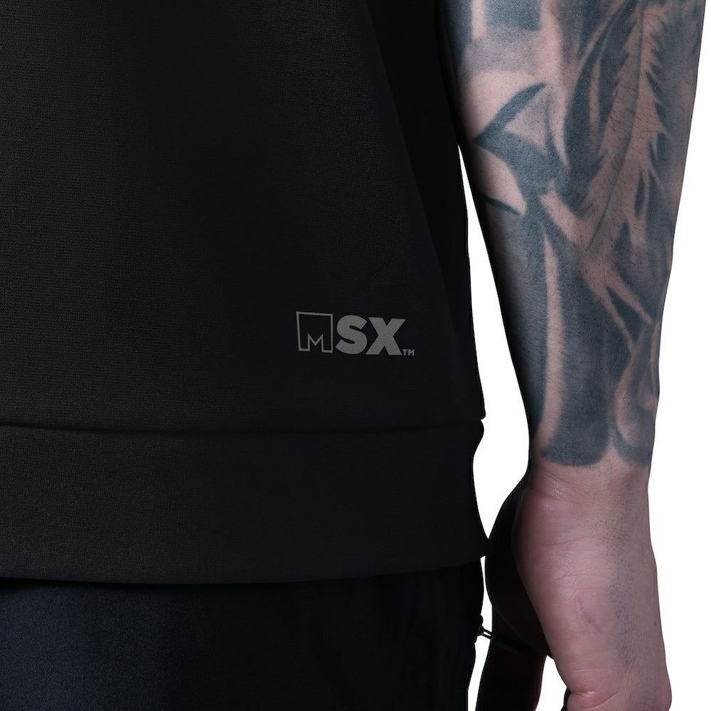 MSX by Michael Strahan Tri-Blend Rebound Sleeveless Hoodie - Cincinnati Bengals