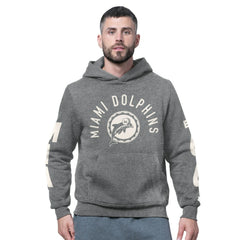 Starter Handoff Vintage Logo Fleece Hoodie Sweatshirt - Miami Dolphins