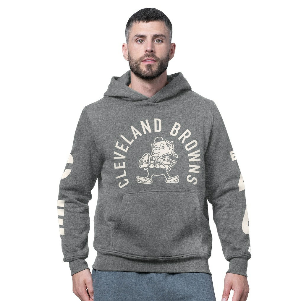 Starter Handoff Vintage Logo Fleece Hoodie Sweatshirt - Cleveland Browns