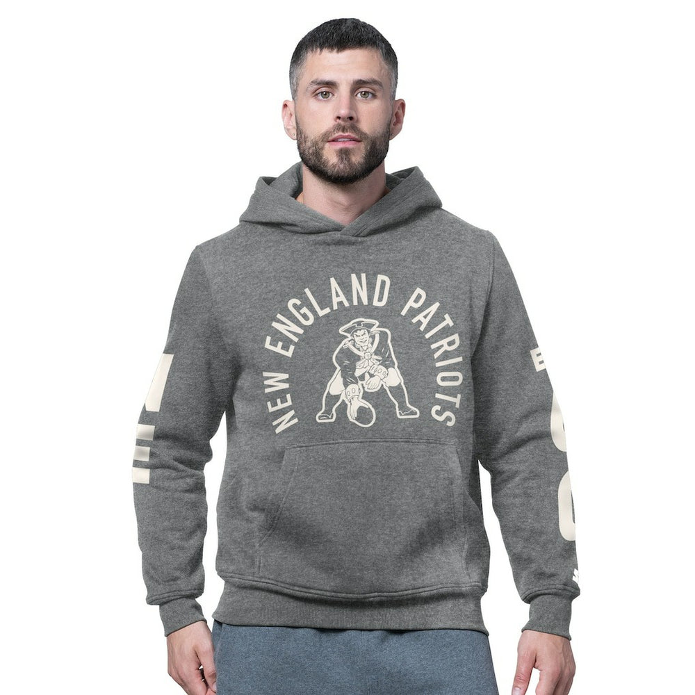 Starter Handoff Vintage Logo Fleece Hoodie Sweatshirt - New England Patriots