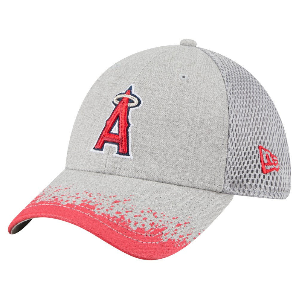 MLB Los Angeles Angels New Era Visor Paint Splatter 39THIRTY Flex Hat
