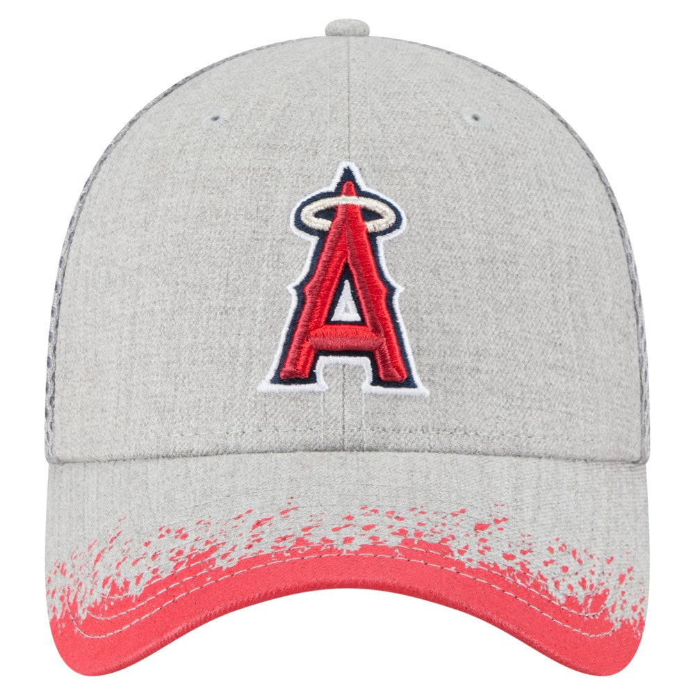 MLB Los Angeles Angels New Era Visor Paint Splatter 39THIRTY Flex Hat