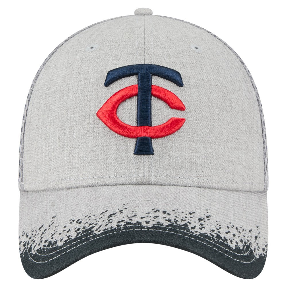 MLB Minnesota Twins New Era Visor Paint Splatter 39THIRTY Flex Hat