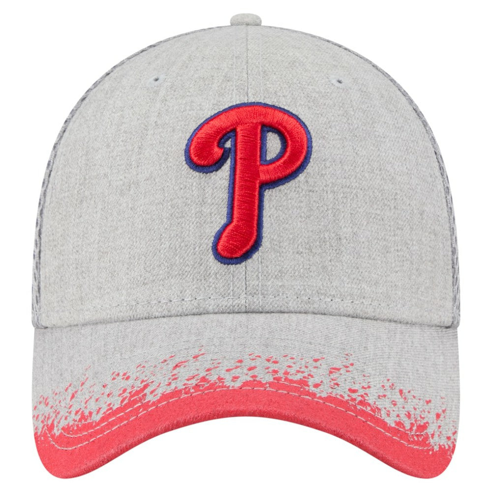 MLB Philadelphia Phillies New Era Visor Paint Splatter 39THIRTY Flex Hat