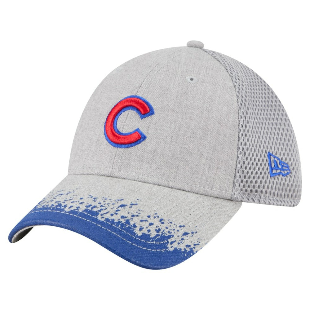 MLB Chicago Cubs New Era Visor Paint Splatter 39THIRTY Flex Hat