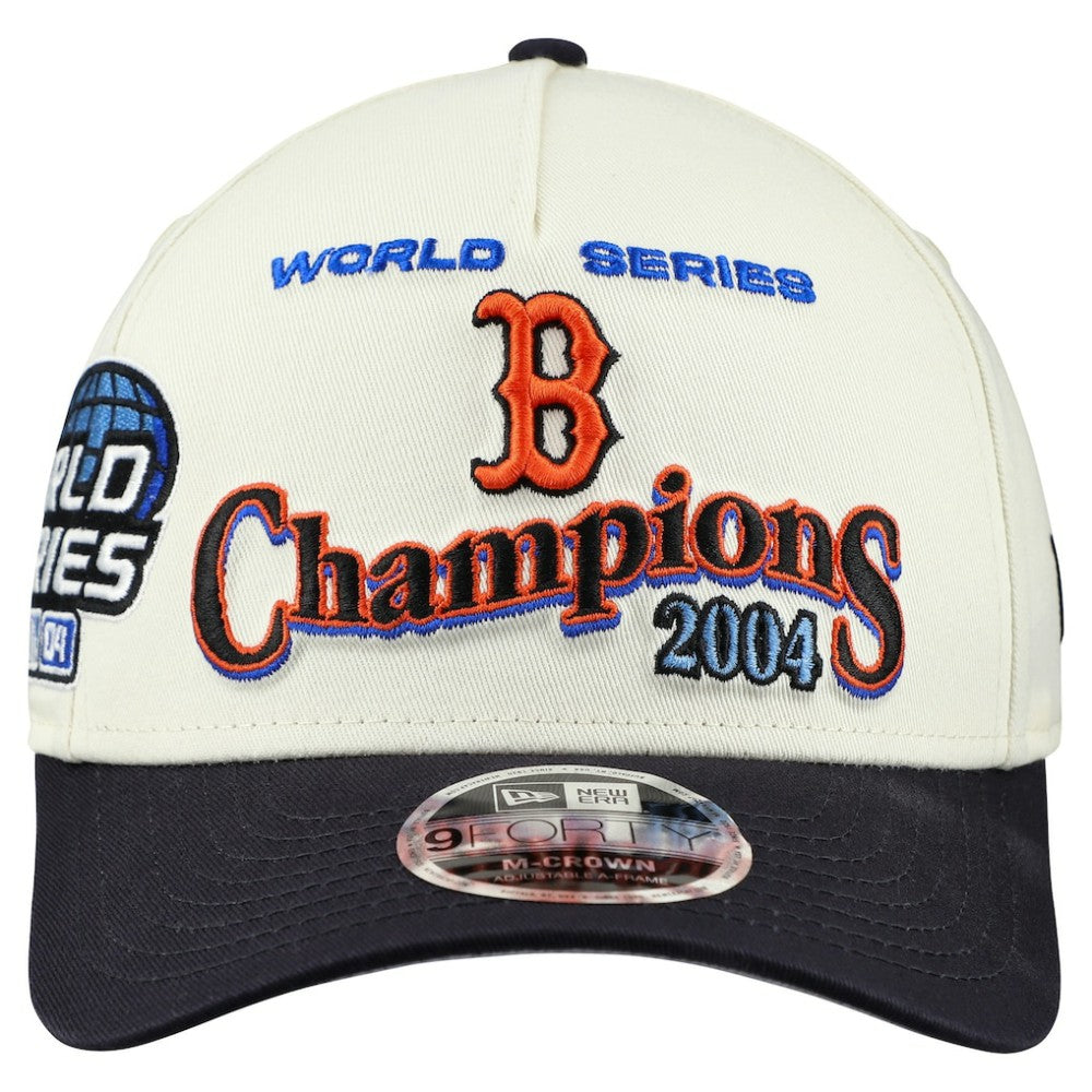 MLB Boston Red Sox New Era World Series 9FORTY M-Crown A-Frame Adjustable Hat