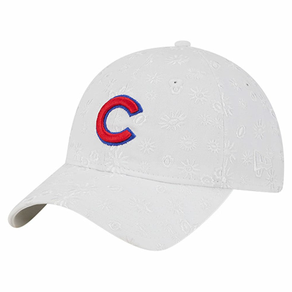 MLB Chicago Cubs New Era Women's Floral Mesh 9TWENTY Adjustable Hat