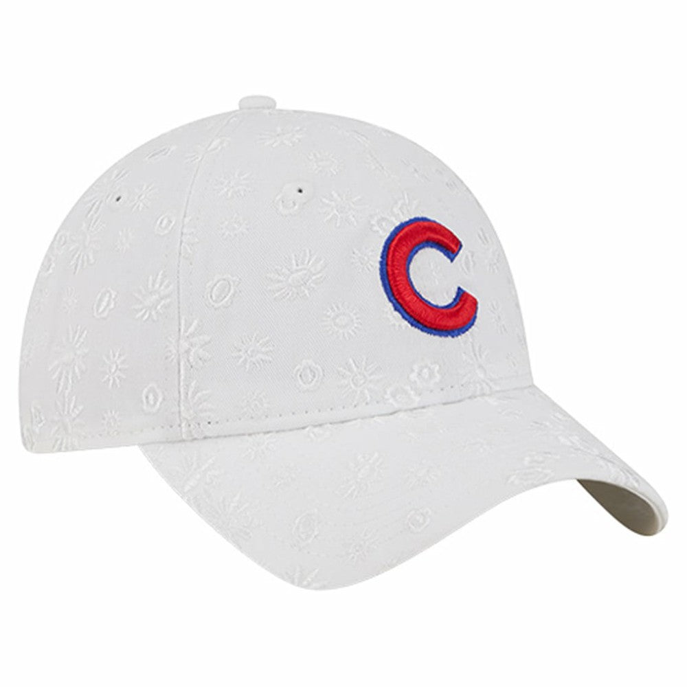 MLB Chicago Cubs New Era Women's Floral Mesh 9TWENTY Adjustable Hat