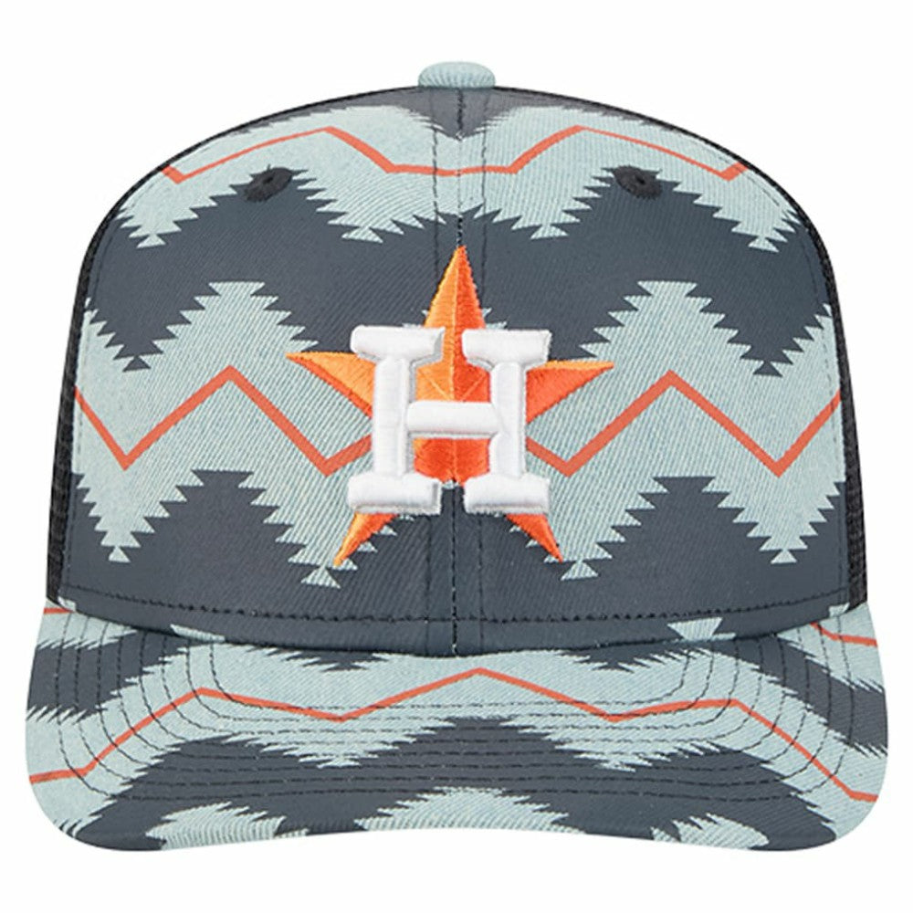 MLB Houston Astros New Era Aztec Denim 9SEVENTY Adjustable Hat