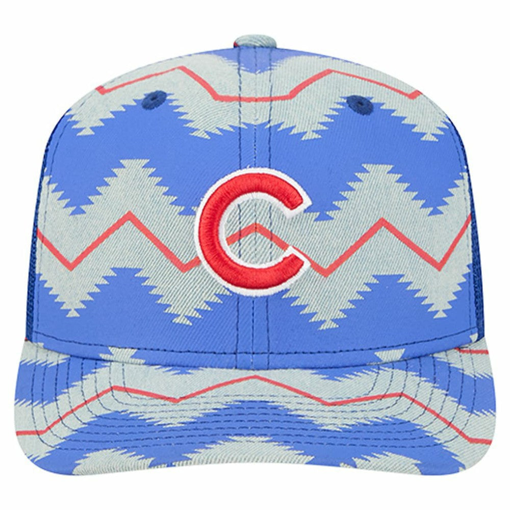 MLB Chicago Cubs New Era Aztec Denim 9SEVENTY Adjustable Hat