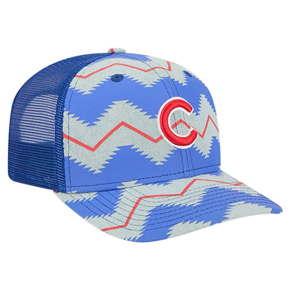 MLB Chicago Cubs New Era Aztec Denim 9SEVENTY Adjustable Hat