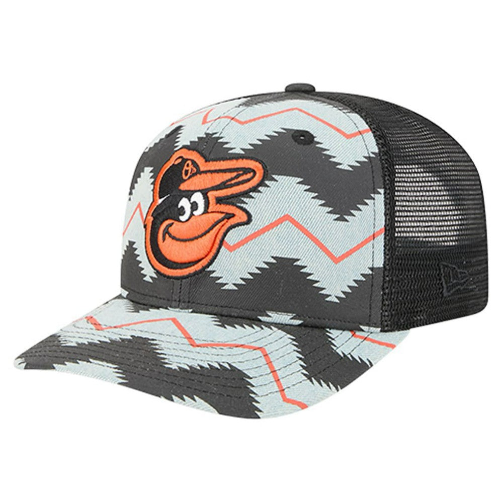 MLB Baltimore Orioles New Era Aztec Denim 9SEVENTY Adjustable Hat