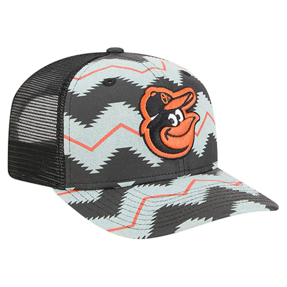 MLB Baltimore Orioles New Era Aztec Denim 9SEVENTY Adjustable Hat