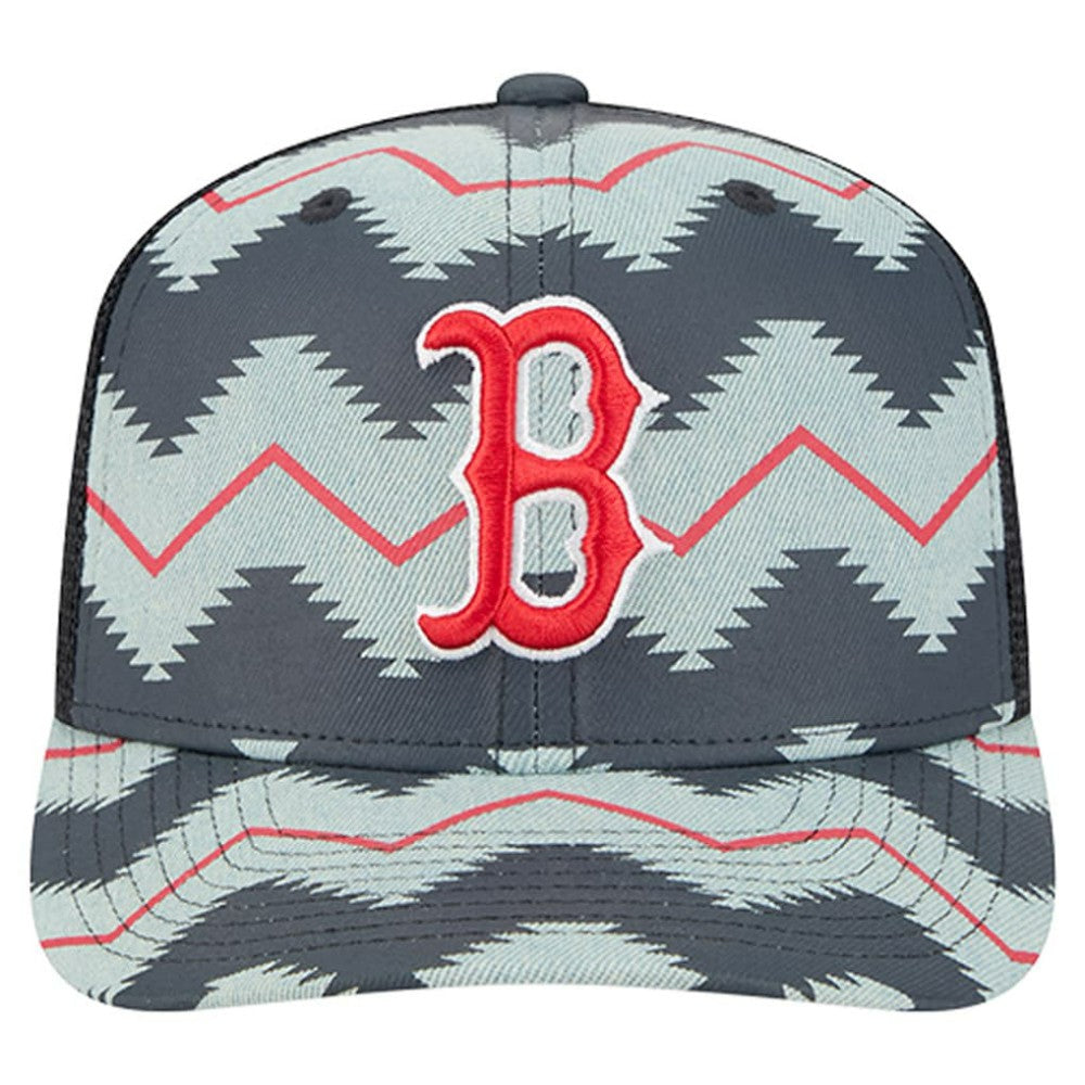 MLB Boston Red Sox New Era Aztec Denim 9SEVENTY Adjustable Hat