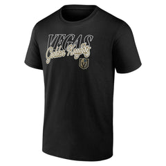 NHL Black Vegas Golden Knights Script T-Shirt