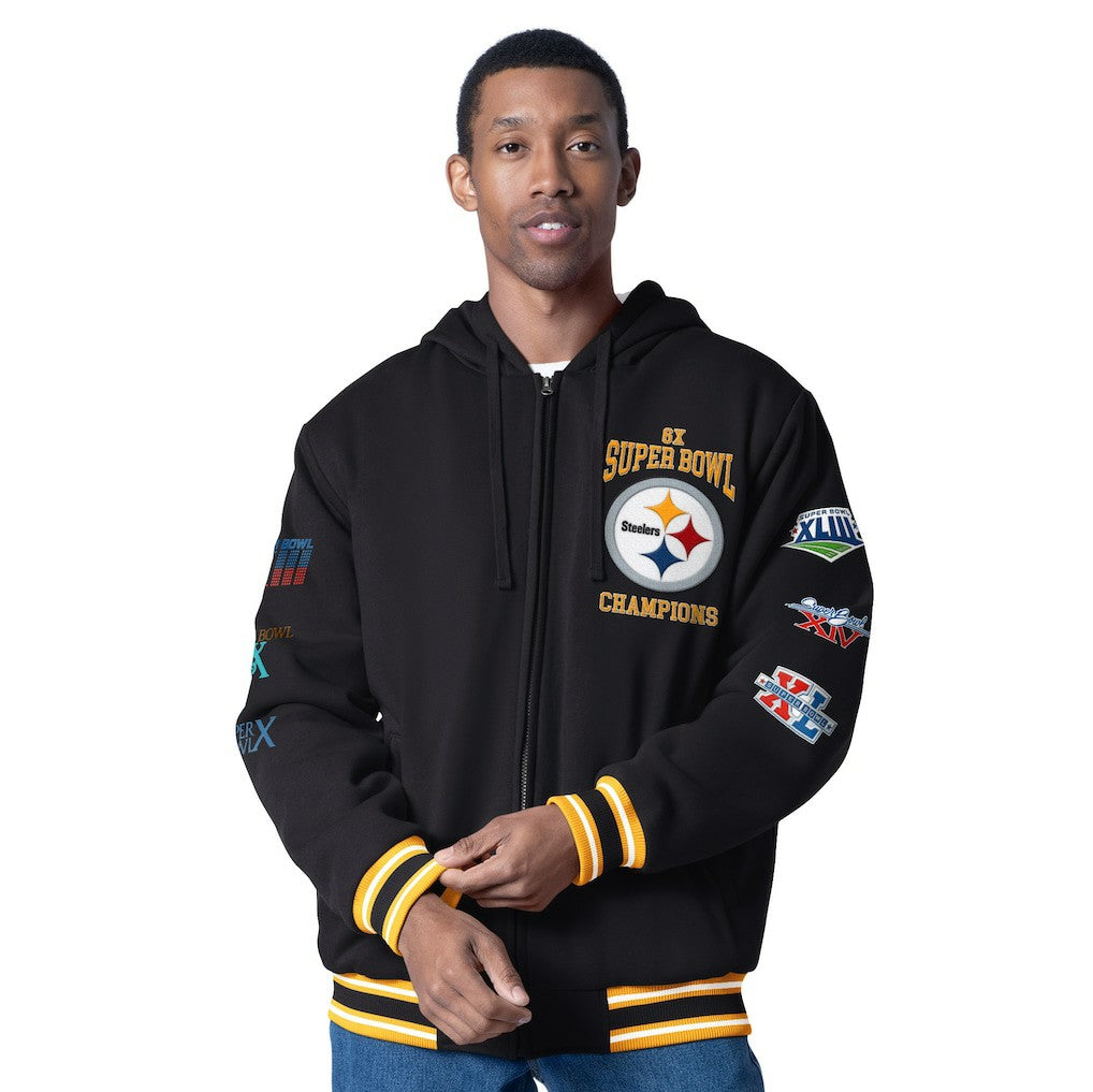G-III Sports by Carl Banks Power Forward Commemorative Full-Zip Hooded Jacket - Pittsburgh Steelers
