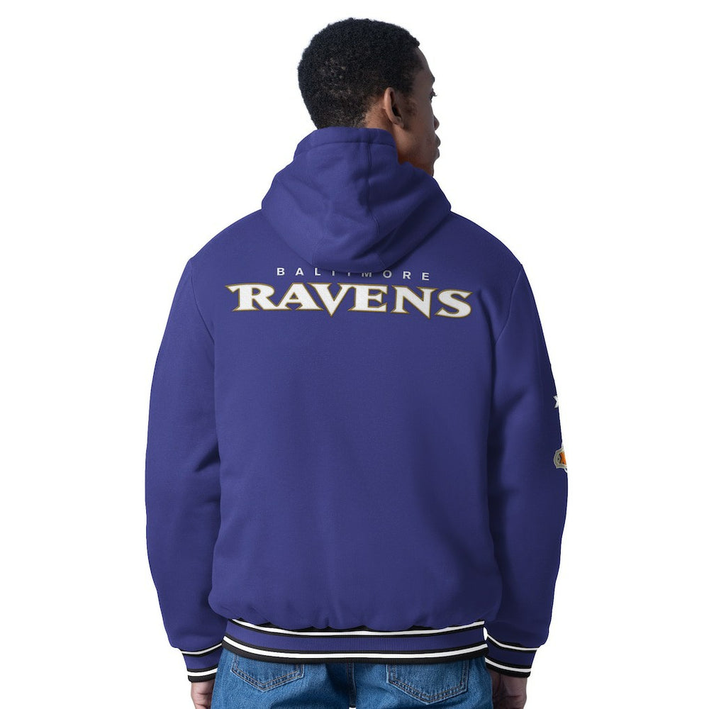 G-III Sports by Carl Banks Power Forward Commemorative Full-Zip Hooded Jacket - Baltimore Ravens