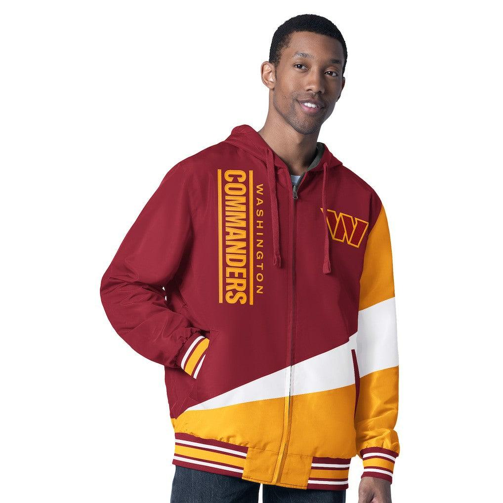 G-III Sports by Carl Banks Dual Threat Reversable Full-Zip Hooded Jacket - Washington Commanders