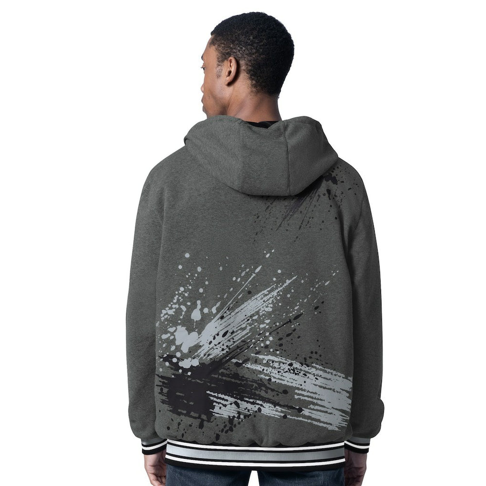 G-III Sports by Carl Banks Dual Threat Reversable Full-Zip Hooded Jacket - Las Vegas Raiders