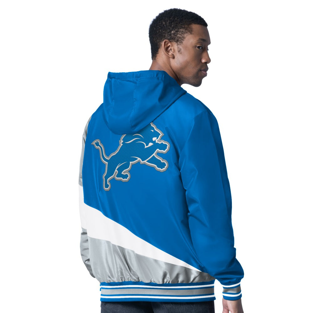 G-III Sports by Carl Banks Dual Threat Reversable Full-Zip Hooded Jacket - Detroit Lions