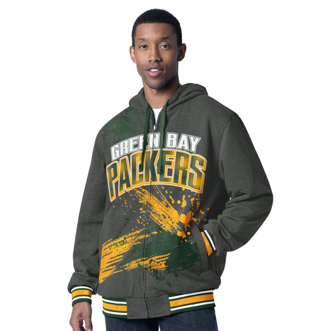 G-III Sports by Carl Banks Dual Threat Reversable Full-Zip Hooded Jacket - Green Bay Packers