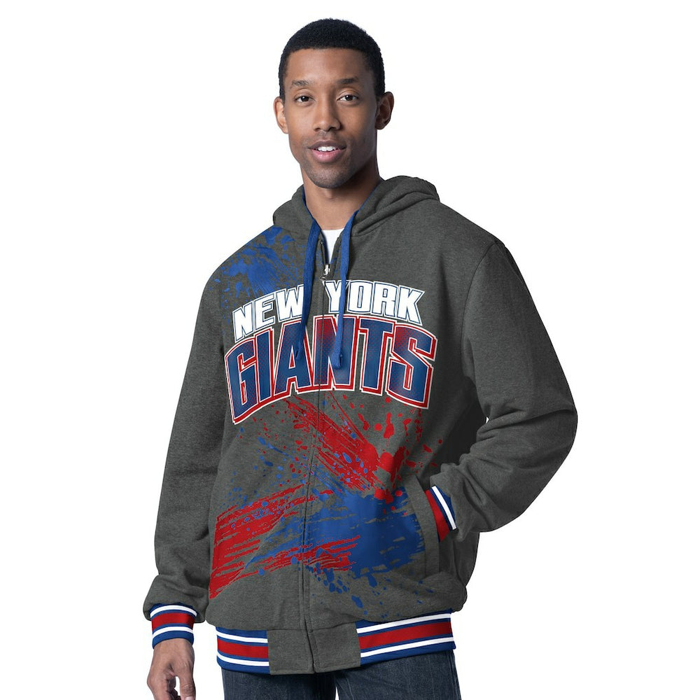 G-III Sports by Carl Banks Dual Threat Reversable Full-Zip Hooded Jacket - New York Giants