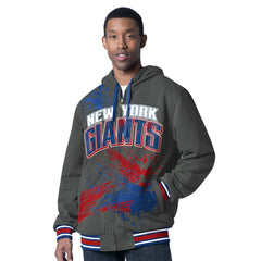 G-III Sports by Carl Banks Dual Threat Reversable Full-Zip Hooded Jacket - New York Giants