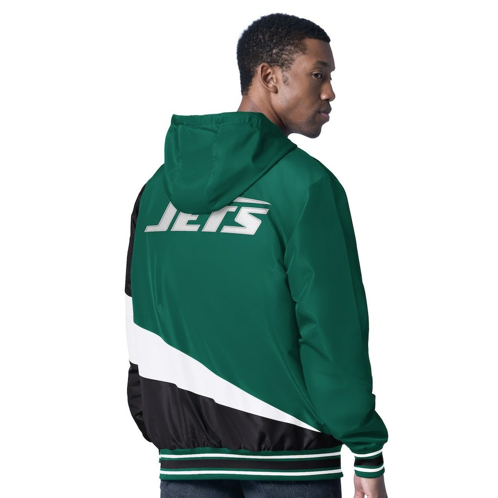 G-III Sports by Carl Banks Dual Threat Reversable Full-Zip Hooded Jacket - New York Jets