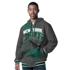 G-III Sports by Carl Banks Dual Threat Reversable Full-Zip Hooded Jacket - New York Jets