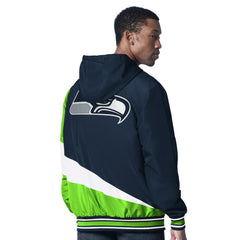 G-III Sports by Carl Banks Dual Threat Reversable Full-Zip Hooded Jacket - Seattle Seahawks