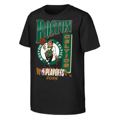 NBA Boston Celtics Youth 2025 NBA Playoffs Hype T-Shirt