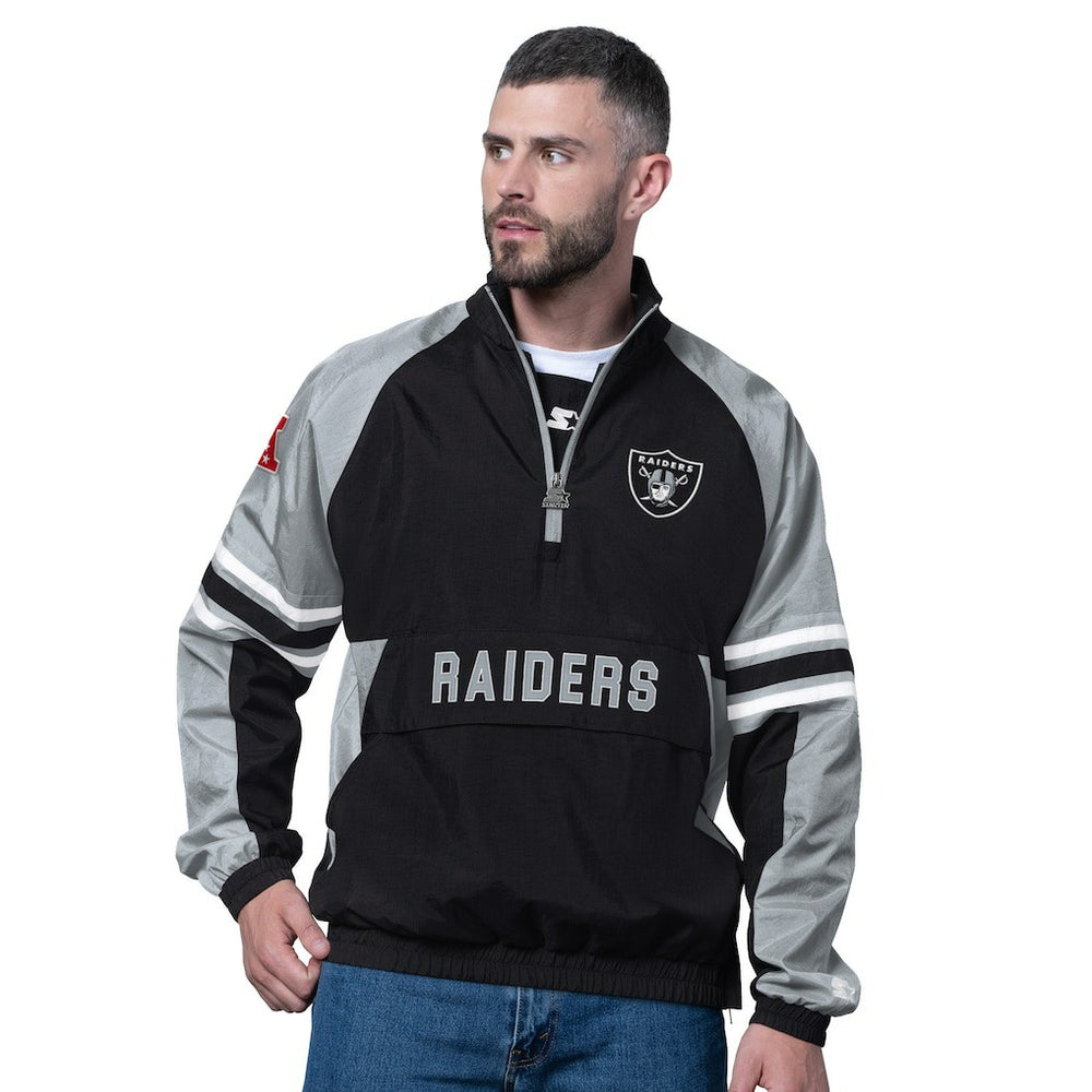 Starter Prospect Half-Zip Pullover - Las Vegas Raiders