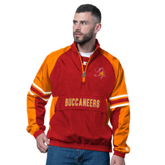 Starter Vintage Logo Prospect Half-Zip Pullover - Tampa Bay Buccaneers