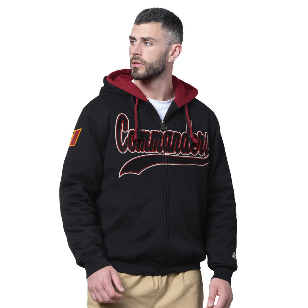 Starter Big Shot Full-Zip Double Hoodie - Washington Commanders