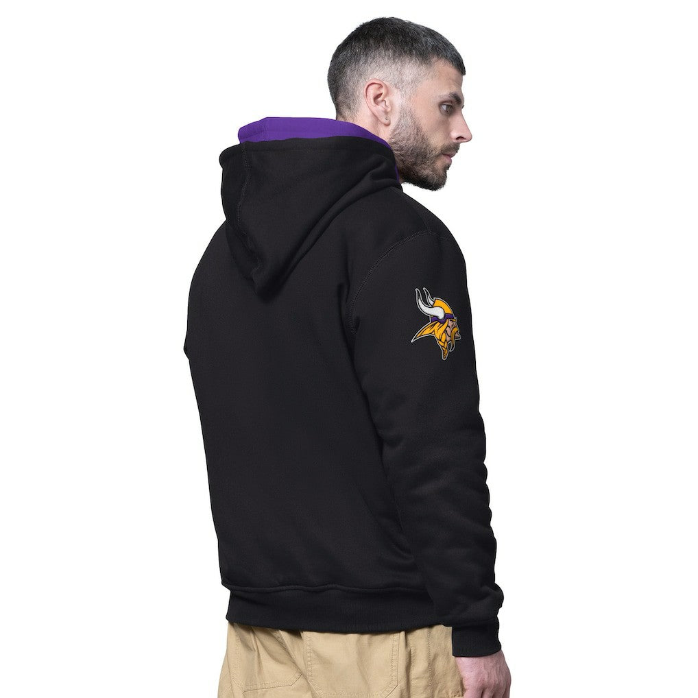 Starter Big Shot Full-Zip Double Hoodie - Minnesota Vikings