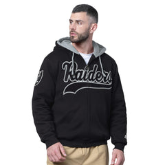 Starter Big Shot Full-Zip Double Hoodie - Las Vegas Raiders
