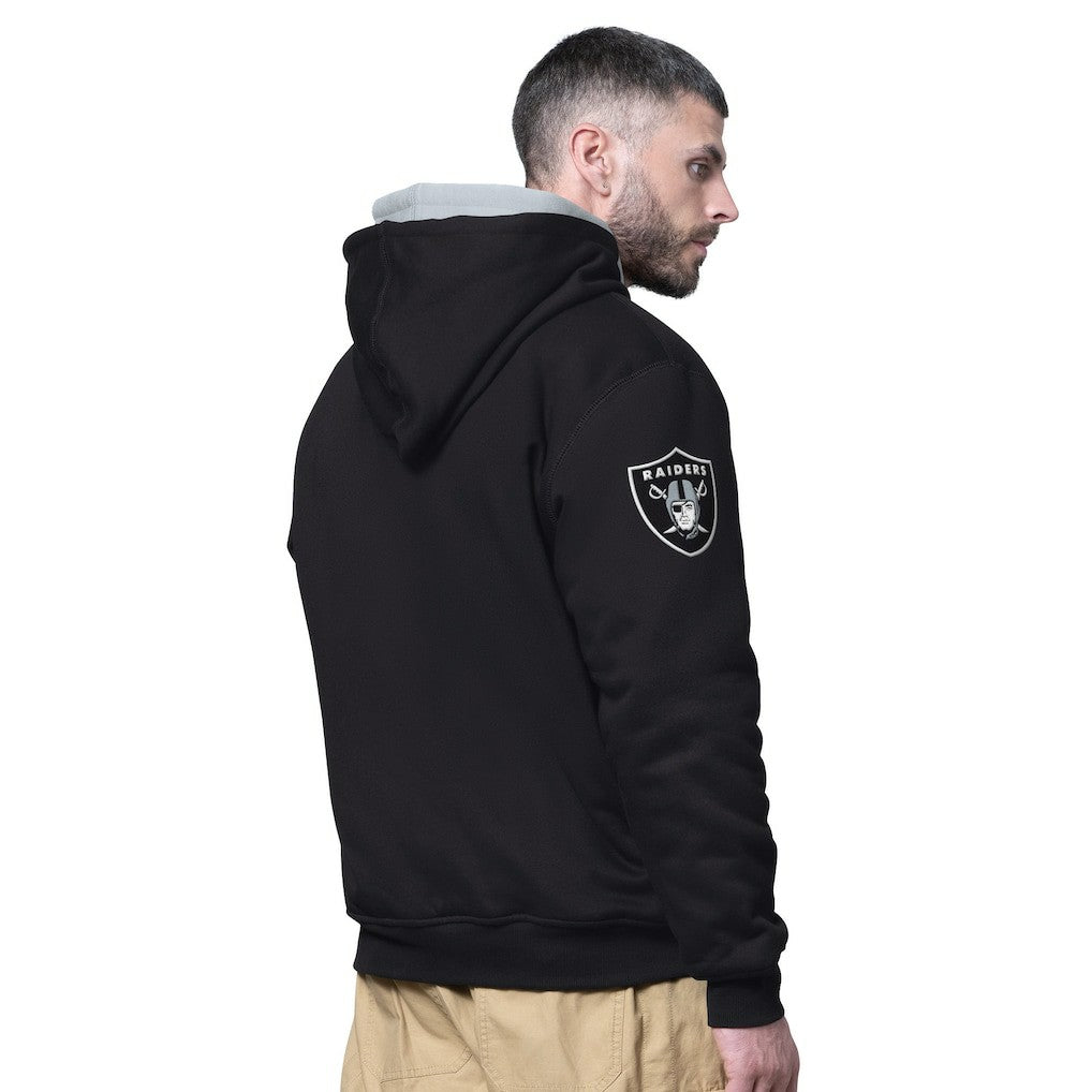 Starter Big Shot Full-Zip Double Hoodie - Las Vegas Raiders