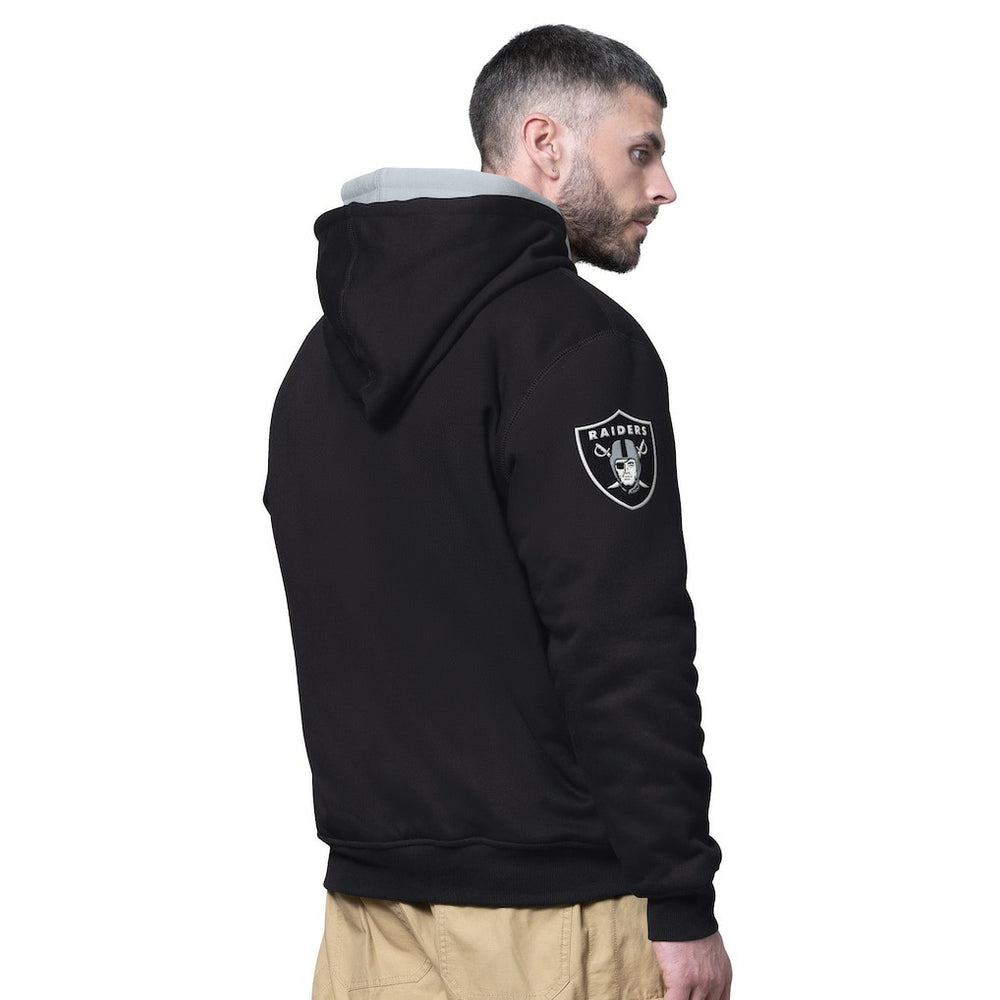 Starter Big Shot Full-Zip Double Hoodie - Las Vegas Raiders