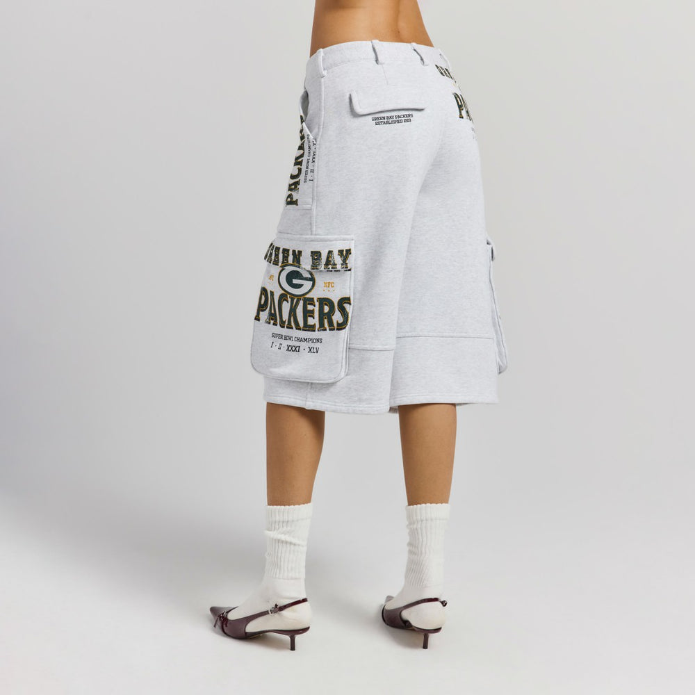 Off Season x NFL Women's Fleece Cargo Shorts - Green Bay Packers