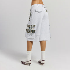 Off Season x NFL Women's Fleece Cargo Shorts - Green Bay Packers