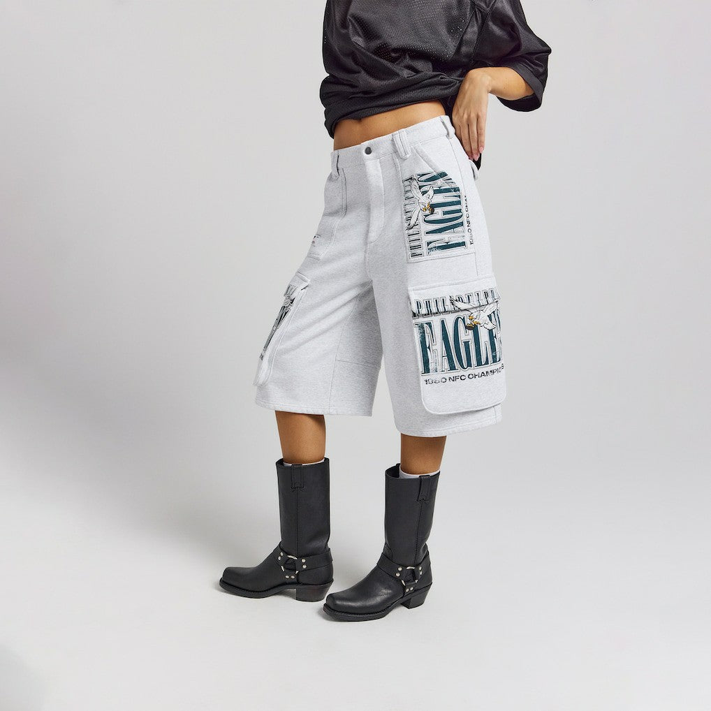 Off Season x NFL Women's Fleece Cargo Shorts - Philadelphia Eagles