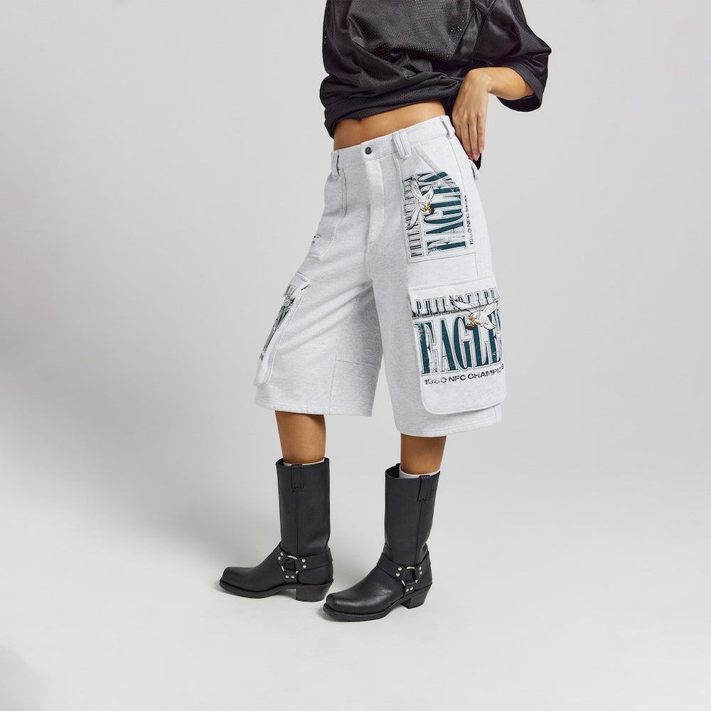 Off Season x NFL Women's Fleece Cargo Shorts - Philadelphia Eagles