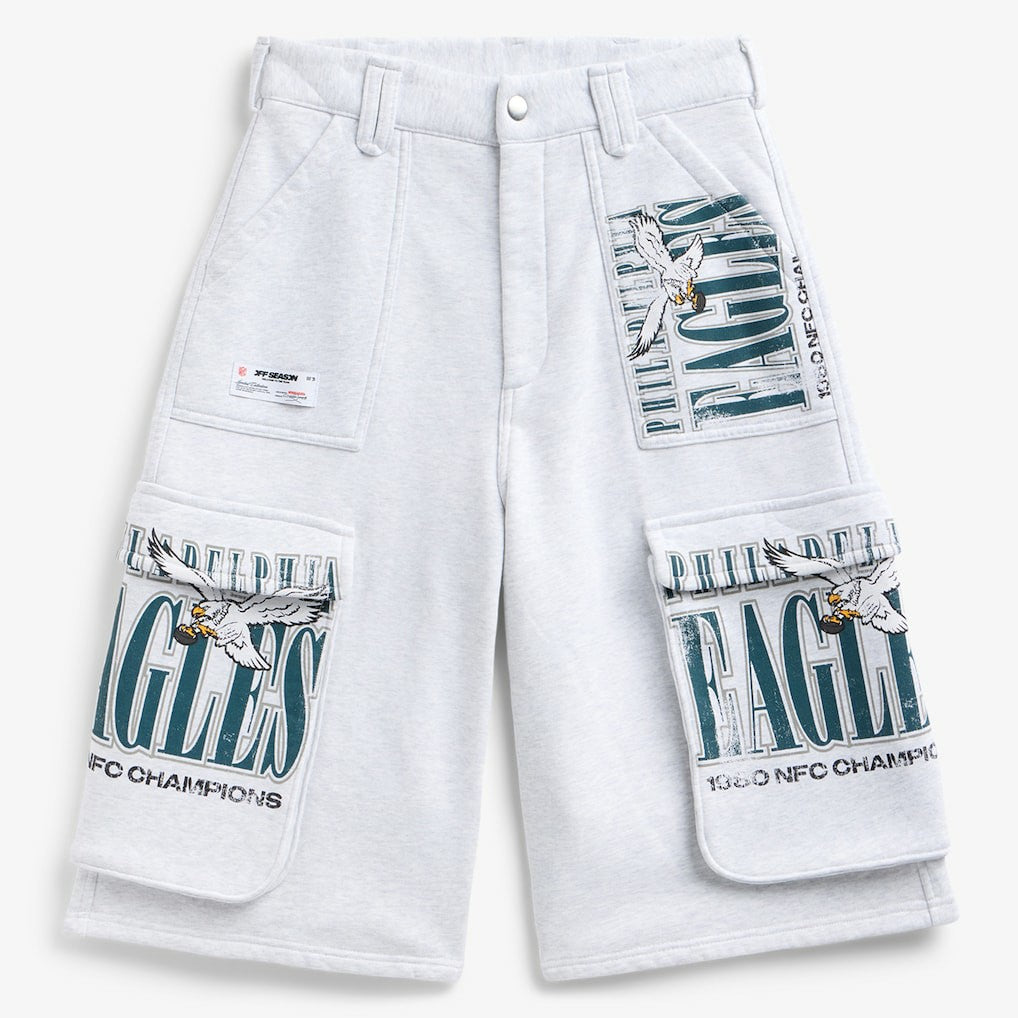Off Season x NFL Women's Fleece Cargo Shorts - Philadelphia Eagles